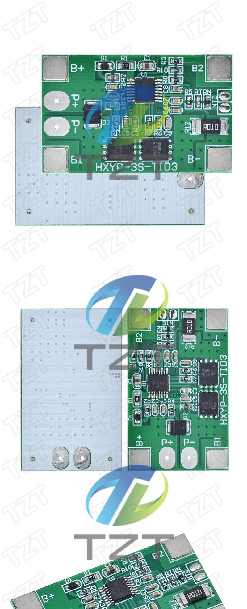TZT 1/3PCS 3S 10A Li-ion lithium battery 18650 charger PCB BMS protection board 12V 11.1V 12.6V prevent overcharge
