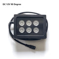 Outdoor CCTV Lamps DC12V Waterproof 6Pcs LEDS IR Illuminator Array Infrared Lights 850nm IR Night Vision Black Color