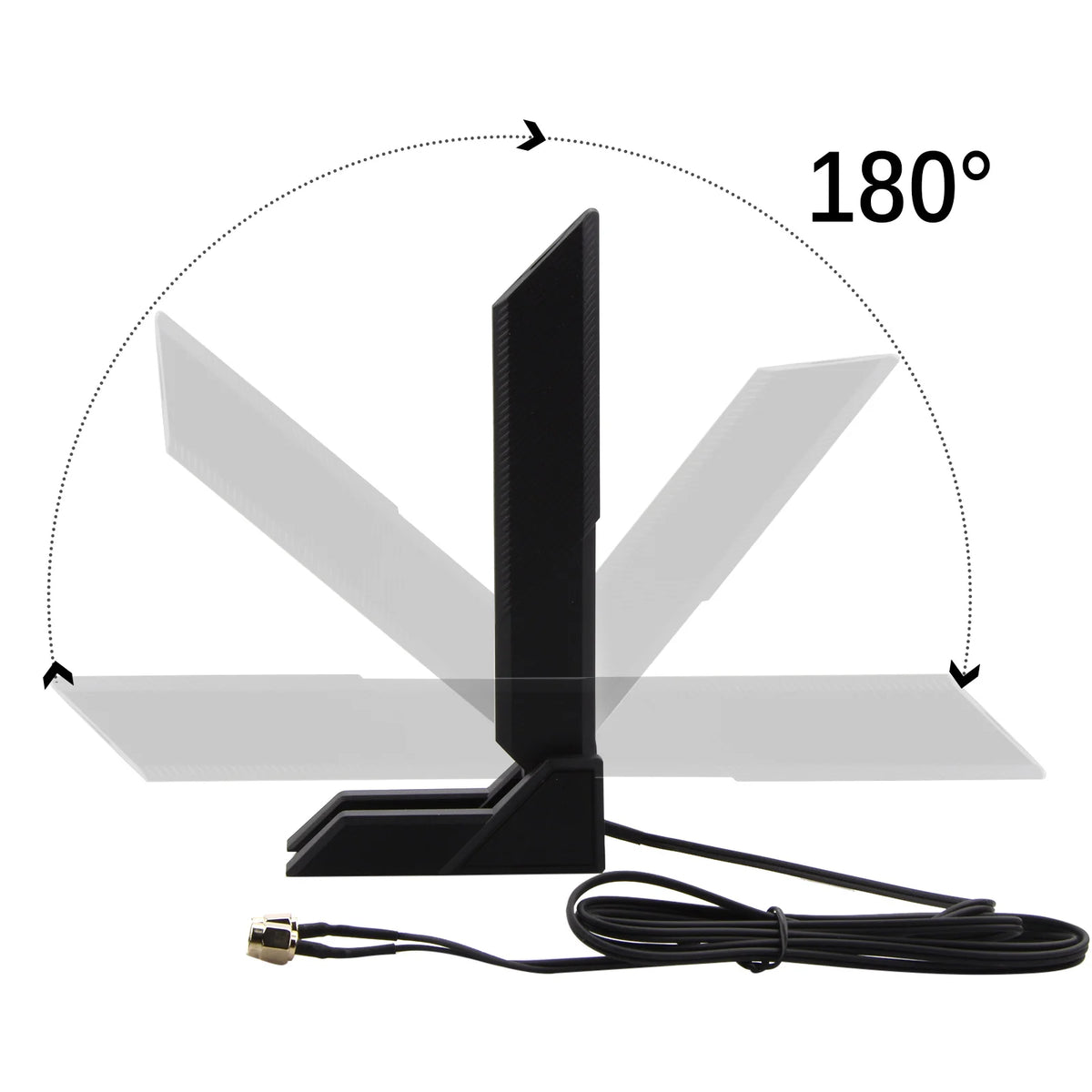 Tri-Band WiFi 6E Antenna 12dBi RP-SMA Magnetic Base for ASUS ROG GIGABYTE Gaming Motherboard 2.4/5.8/6GHz