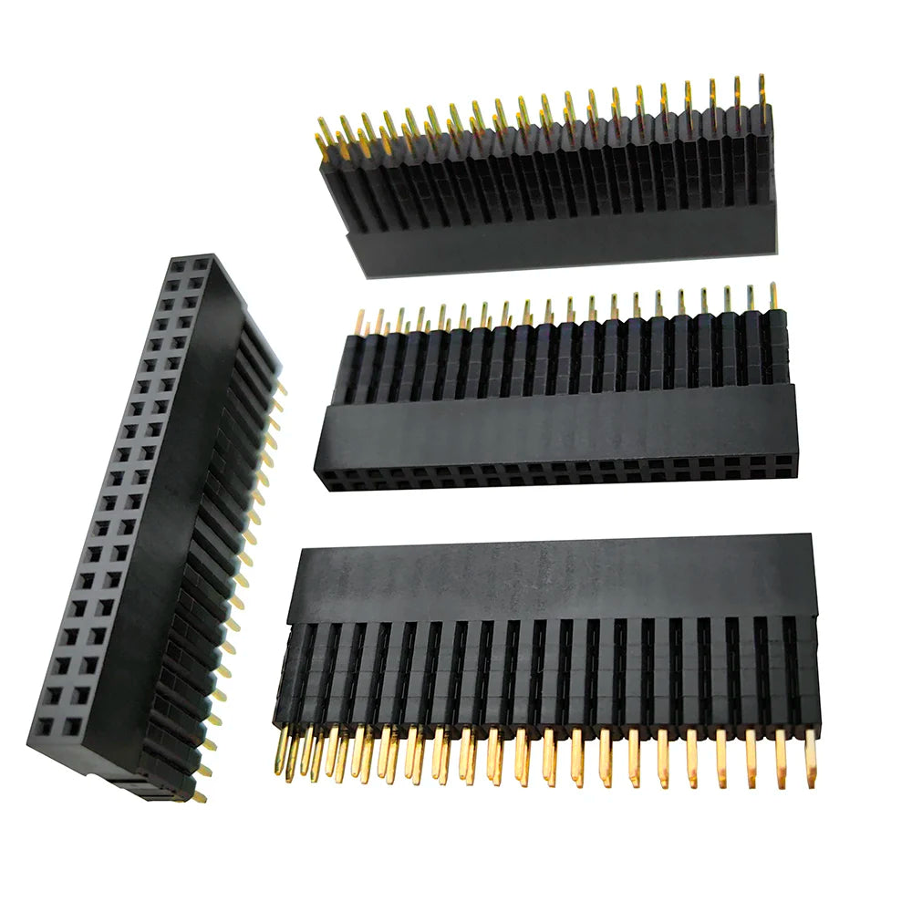 10pc 2.54mm PC104 2X20P Dual Row Extra Long L23.2 PH11/13.5/16/21 Spacer Elevated Extend High Plastic Industrial Female Socket