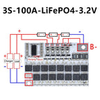 3S 4S 5S 100A BMS Protection Board with Balance for Li-ion /LiFePO4 Battery 18650 Power Bank UPS Solar DIY E-bike Charger Module