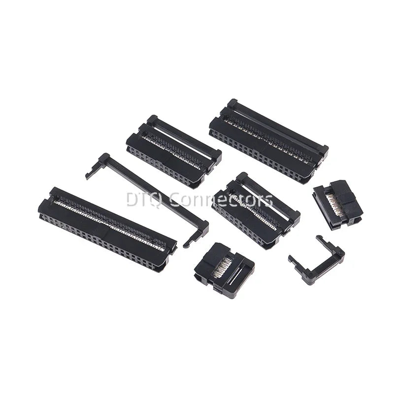10Pcs 2.0 2mm Pitch FC 2X3/4/5/6/7/8/10/12/13/15/17/20/25 Pin IDC Female Header Socket Connector For 1.0mm Flat Cable