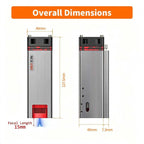 40W80W NEJE A40640 E40 Laser Module Diode High Power 450nm, Air-Assisted Nozzle for CNC Woodworking Engraver & Cutting Tools