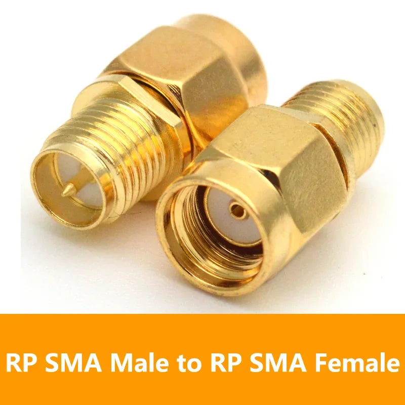 5/20PCS Connector SMA To SMA/ RP-SMA To SMA / RPSMA Male Plug & Female Jack Slide-on Straight RF Coax Adapter Connector