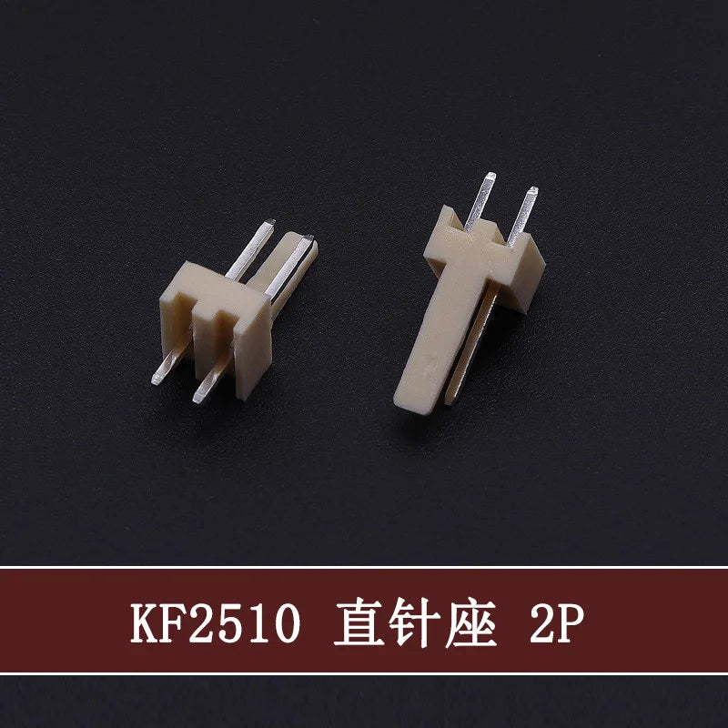 50Pcs KF-2510 2.54mm Pitch Male Plug 2P/3P/4P/5P/6/7/8/9/10/11/12p Pin Header PCB Connector Straight Pin Header KF2510 Connector