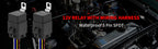 12V Relay with Harness Waterproof Relay 12V 30/40 AMP 5 Pin SPDT 14 AWG DC 12 Volt Relay Socket Kit Bosch Style for Automotive
