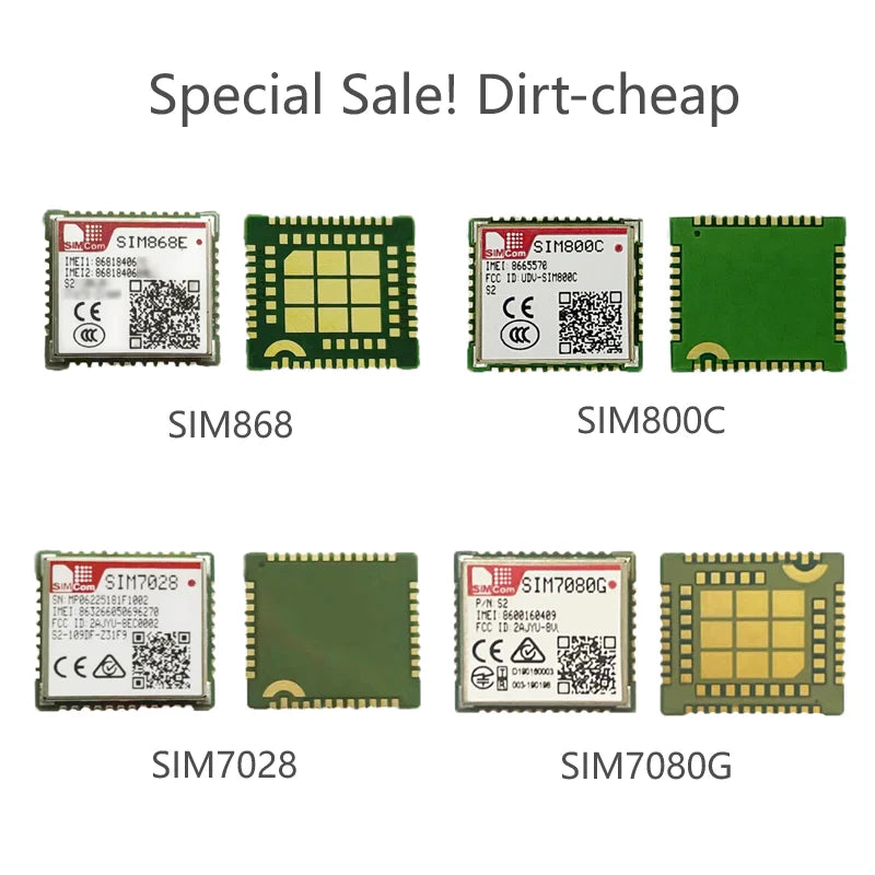 Super Deal SIM7028 SIM7022 SIM800C SIM868 SIM868E A7682E SIM7080G A7680C Module Core Board