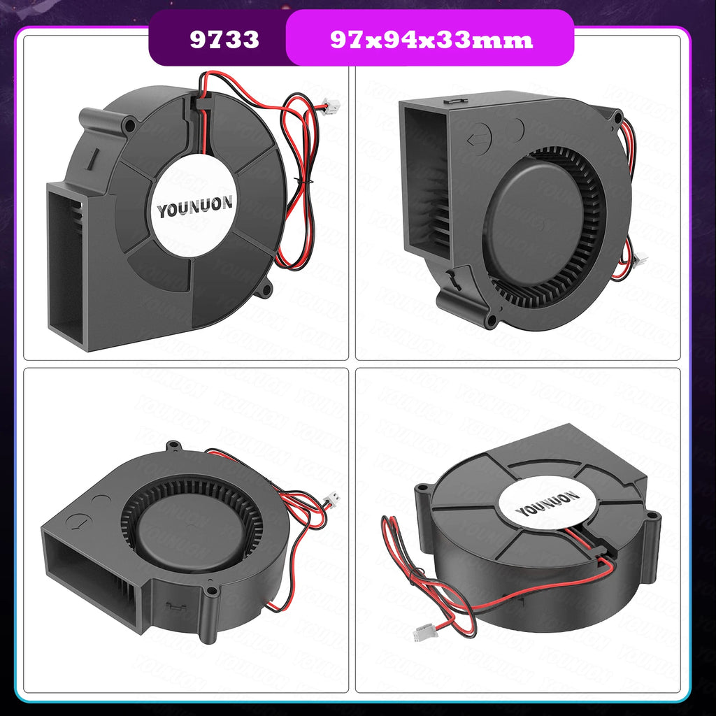2PCS 5V USB Brushless Blower Cooling Fan USB Ventiliator Computer Case Cooler  PBT CPU Radiator USB Fan PC USB Gadgets
