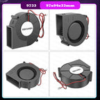 2PCS 5V USB Brushless Blower Cooling Fan USB Ventiliator Computer Case Cooler  PBT CPU Radiator USB Fan PC USB Gadgets