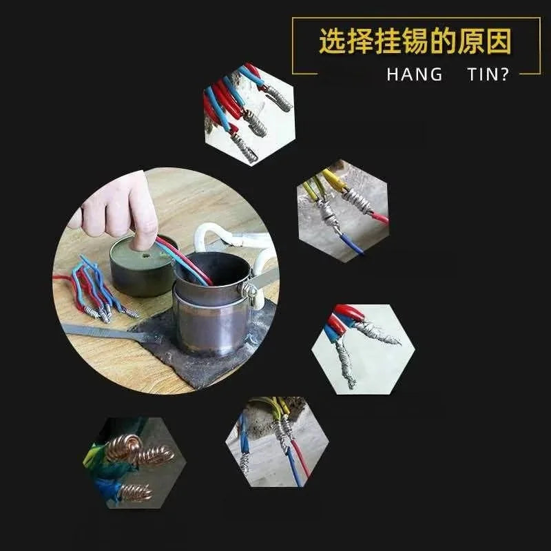 High Purity 66A Lead-Free Solder Strip, Tin Block Solder Strip with Lead Welding, Home Decoration Hanging Tin Artifact 500g
