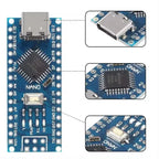 Nano 3.0 Type-C controller compatible with for Arduino nano CH340 USB driver with CABLE NANO V3.0 ATMEGA328P Type-C