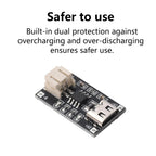 2PCS TP4056 3.7V Lithium Battery Charging Module 1A USB Type-C Port PH2.0 Terminal Overcurrent Protection Board