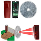 12M Automatic Door Reflective Detector Sensor Swing Sliding Garage Door Opener Safety Beam Infrared Photocell