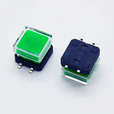 10Sets 12x12x10mm Tact Switch With Plastic Caps Momentary Tactile 4PIN SMT DIP Push Button Switch Micro Key Button