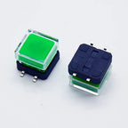 10Sets 12x12x10mm Tact Switch With Plastic Caps Momentary Tactile 4PIN SMT DIP Push Button Switch Micro Key Button