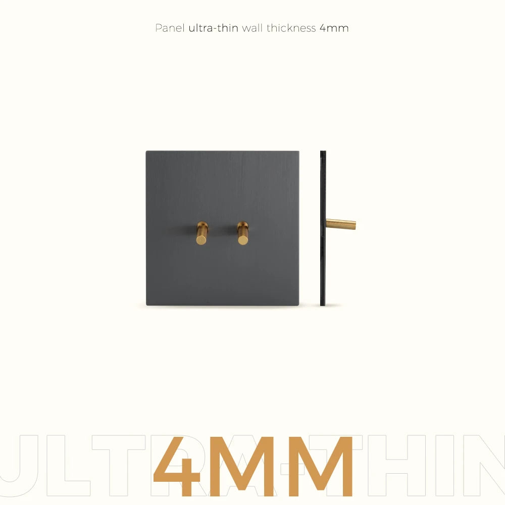 Avoir Vintage Gray Wall Switch USB Wall Socket 220V Europe FR Gold Lever Toggle Switch 1Gang 2 Way Retro Light Switches 86 Type