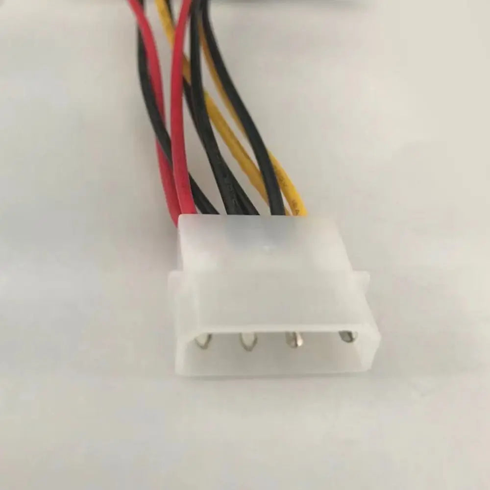 Molex to SATA Dual Hard Drive Power Lead 4 Pin to 15 Pin 7.48in SATA Power Splitter Power Splitter Y Cable Power Extension Cable