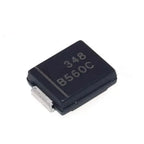 10PCS B560C-13-F B560C 5A 60V Schottky Diode SMC DO-214AB