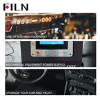 FILN 16mm 19mm 22mm Stainless Steel Waterproof LED Indicator Metal Push Button  Switch Power Symbol   Start Stop Power on Off
