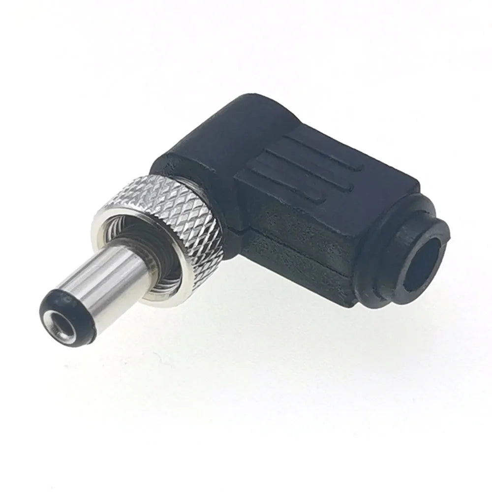 1pc 5.5 X 2.1 2.5MM Screw Locking DC Power Connector Female Plug & Metal Panel Mount Socket Locable Secure Standard Plug Socket