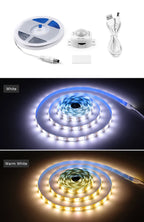 USB 5V LED Strip Light Waterproof SMD2835 With Sensitive PIR Motion Sensor Delay Time Adjustable For Kitchen Bedroom Corridor
