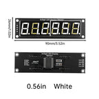 TM1637 Module 0.56" 0.56 Inch 7 Segments Digital Display Tube 4/6-Digit LED Module Board For Arduino Red Green Blue White