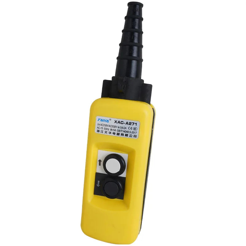 2/4/6/8 Pushbuttons Double Speed/Single speed Hoist Crane Pendant Control Stations With Emergency Stop For circuits XAC-A271