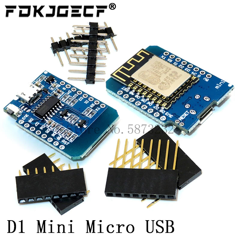 ESP8266 D1 Mini Pro V3.0 Wifi Development Board Nodeu WS2812 RGB DHT11 DHT22 AM2302 Relay DS18B20 BMP180 Motor For Wemos Diy Kit