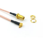 SMA Female Nut Jack To MMCX Male Plug Right Angle Pigtail Adapter Cable RG316 New