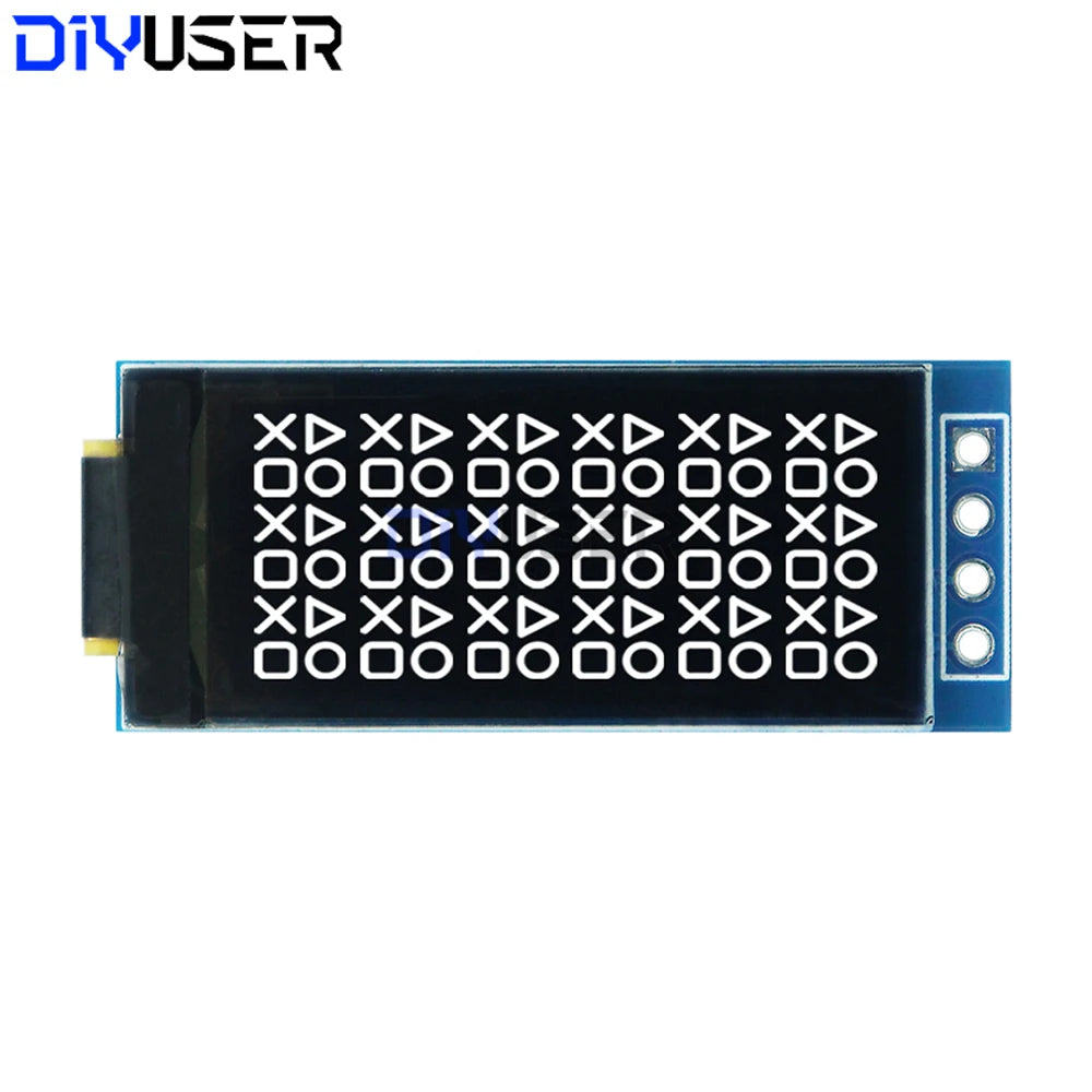 1.09 Inch OLED Display Module 128x64 White SSD1312 I2C, 4 Pin Interface for Raspberry Pi, Low Power Wide View