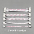 5Pcs XH2.54 XH 2.54mm 2/3/4/5/6/7/8/9/10P/12 Pin Female Plug Terminal Cable JST Wire Connector Single/Double Head Red White Line
