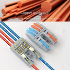 Wire Connector Quick Splitter Splicing Universal Conductor Wiring Cable Terminal Block Electrical Connectors