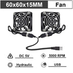 Gdstime 40mm 50mm DC 5V USB 60mm 70mm TV Box Cooling Fan 120mm 140mm Brushless AV Receiver Cooler w 2 in 1 USB Controller Cable