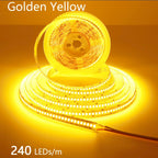 240LEDs/m LED Strip 2835 DC12V 24V Home Light Strip 5M 1200LEDs High Light Red Green Blue Flexible And Cuttable Soft Lamp Bar