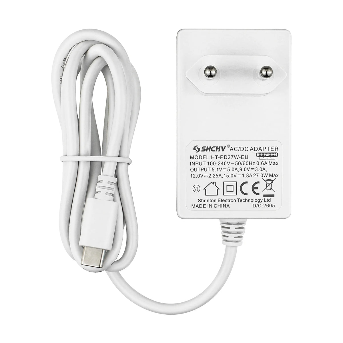 PD 27W USB-C Power Supply 5V 5A Type-C Interface EU US UK AU Plug Power Adapter Charger for Raspberry Pi 5 4B