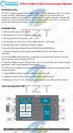 GREATZT 1/3PCS CP2112 Micro/Type-c Debug Board USB To I2C Module For Arduino