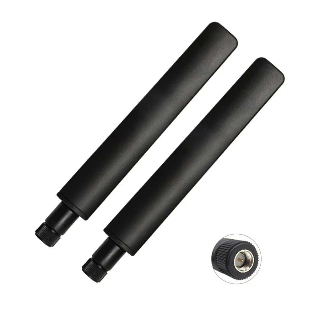 2pcs 600-6000MHz 4G 5G Omni-Directional Antenna SMA Male/Female for Wireless Network Card Wifi Router Signal Booster