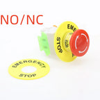 22mm red mushroom head emergency stop button switch XB2 LAY37 NO/NC alarm button switch