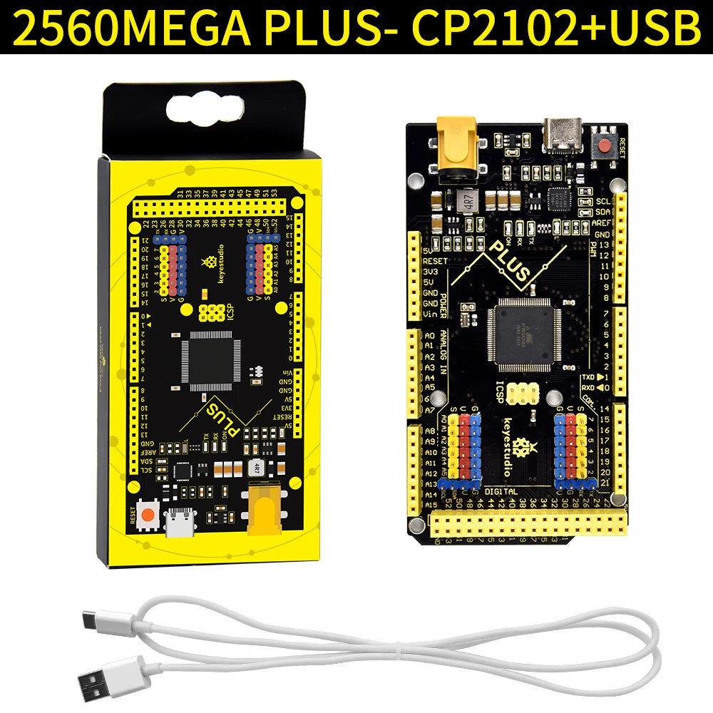 Keyestudio  2560MEGA  WiFi /Plus/ Pro / Development Board+USB Cable Compatible for Arduino MEGA2560  R3 Microcontroller Boards