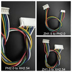 10PCS 1.25 to ZH1.5/PH2.0/XH2.54/GH1.25 PH2.0 to XH2.54 Adapter Conversion Terminal Wire Connecting Line Cable 2P 3P 4P 5P 6P