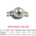10-50PCS 2X3W Double Color IR LED Emitter Diode Deep Red 660nm+ Infrared IR 850nm 4pin LED Bead DIY For Therapy Light Beads