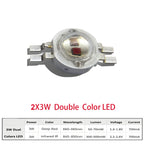 10-50PCS 2X3W Double Color IR LED Emitter Diode Deep Red 660nm+ Infrared IR 850nm 4pin LED Bead DIY For Therapy Light Beads