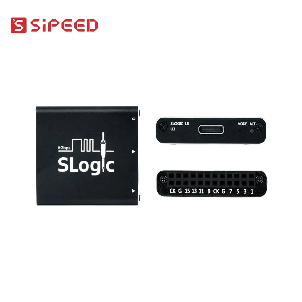 Sipeed SLogic16U3 16CH 800M Super-Speed Logic Analyzer Samplerate 5Gbps USB3 Adjustable Threshold For WIN MAC Linux