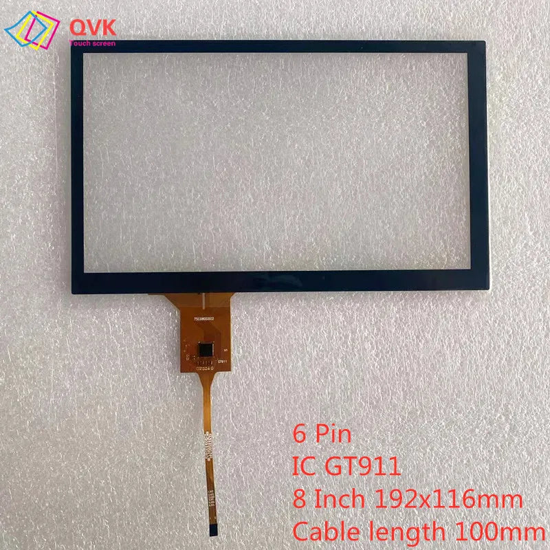 QVK 6.2/7/8/9 Inch GT911 Capacitive Universal Digitizer For Car DVD GPS Navigation Multimedia Touchscreen Panel JR-005-GT911