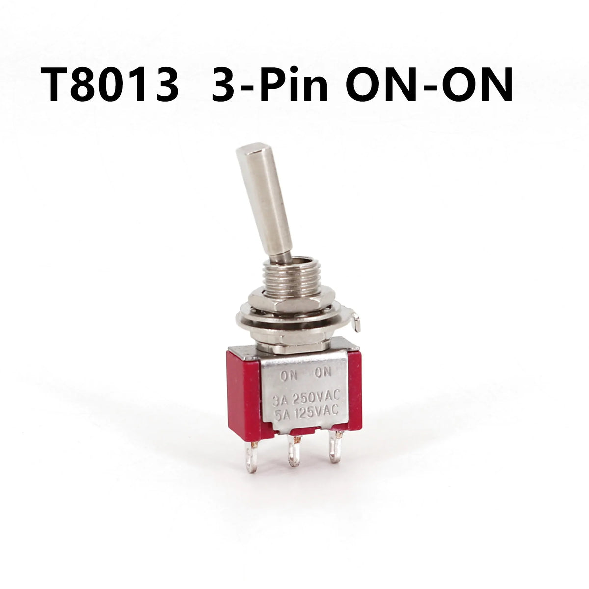 Salecom T80-T U/U2 Series Flat Handle Remote Control Mini Toggle Switch 6.35mm Panel Mount 5A/125VAC