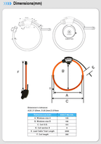Rogowski  Coil Current Transformer ESCT-RC100-RC150