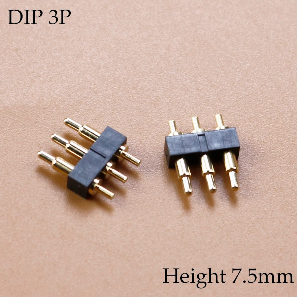 1 Piece FOR DIP Pogo Pin Connector Spring Loaded Contact Test Probe Power Charging Connector Pin 2.54 Mesh