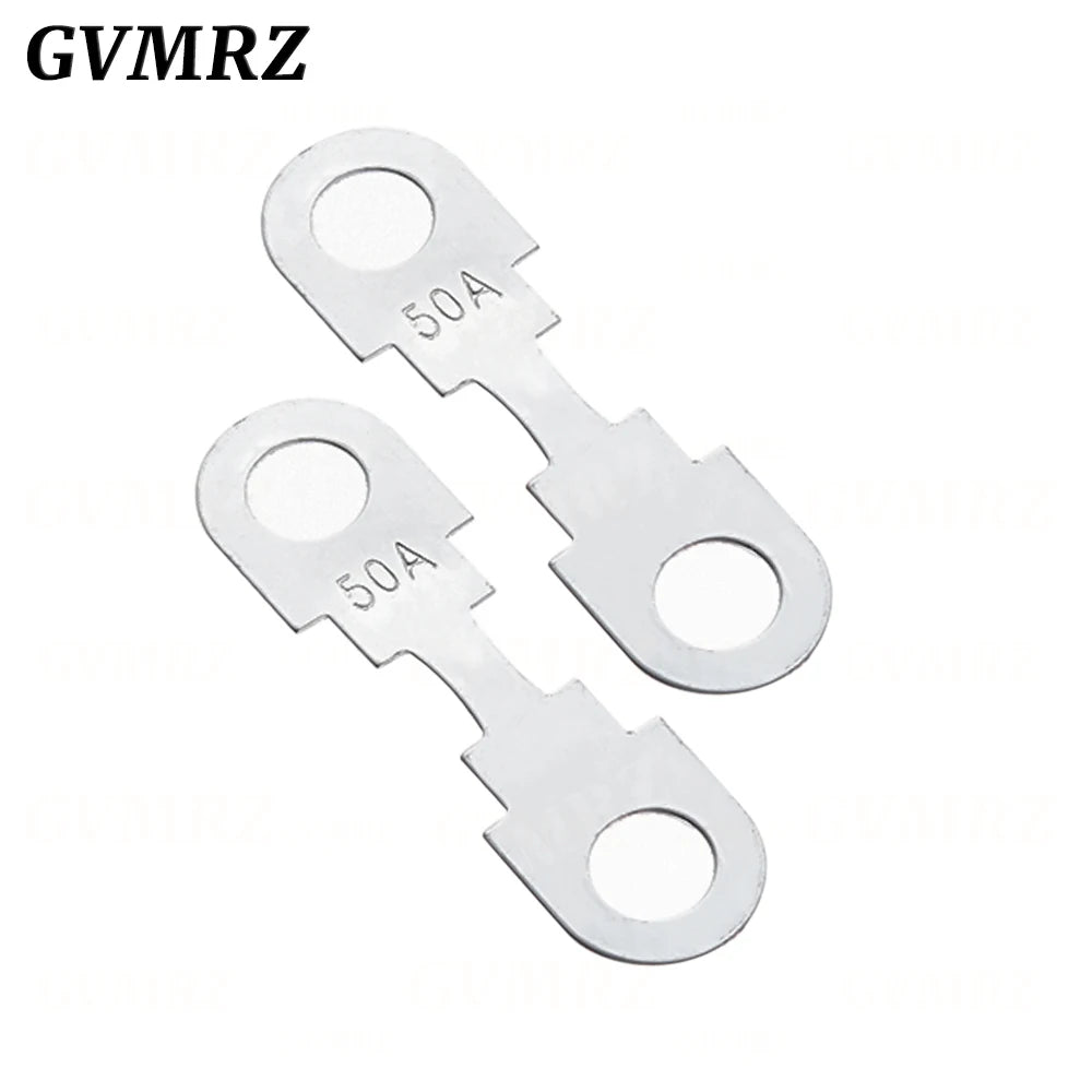 5PCS Car Flat Type Fuse Chip 32V Battery Insert Fork Bolt Type High Current Zinc Alloy 20A 30A 40A 50A 60A 70A 80A 100A 110A