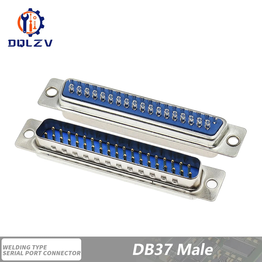 DB15 DB25 DB9 DB37 Parallel Serial Port Fmale/Male Solder Connector+Plastic Assemble Shell Cover 37 9 15PIN VGA Adapter