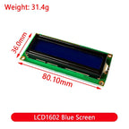 Module Blue Green Screen For Arduino 0802 1602 2004 12864 LCD Character UNO R3 Mega2560 Display PCF8574T IIC I2C Interface